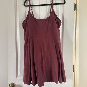 Burgundy One Piece Wannabe Dress by Halara 1X